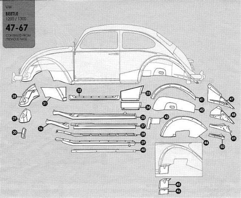 1967 VW sheet metal catalog